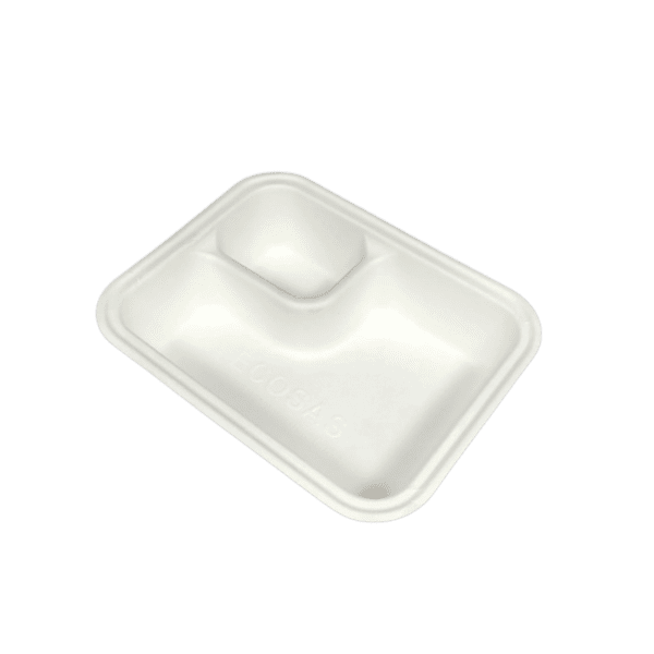 Two Compartment Rectangle Tray / Takeaway containers