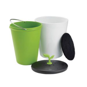 Eco Bins / Recycling Bins - Eco Crock Compost Bin (2 Charcoal Filters) 3L