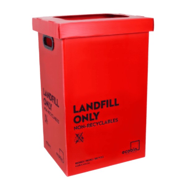 Eco Bins / Recycling Bins - Landfill Office Waste Bin with Lid (60L)