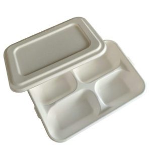 Tray with Lid 4-Compartment / bulk food storage containers