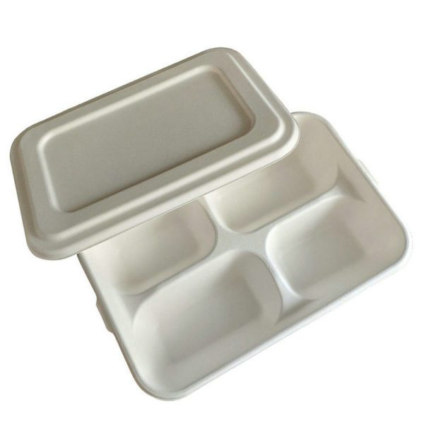 Tray with Lid 4-Compartment / bulk food storage containers