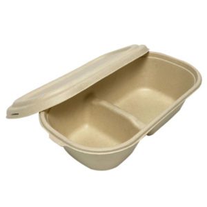 Tray 2-Compartment / Sugarcane Tray