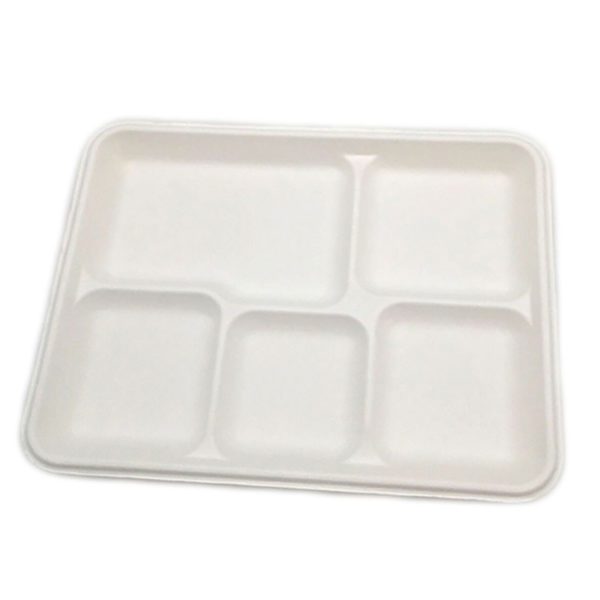 Tray 5-Compartment / Sugarcane Trays