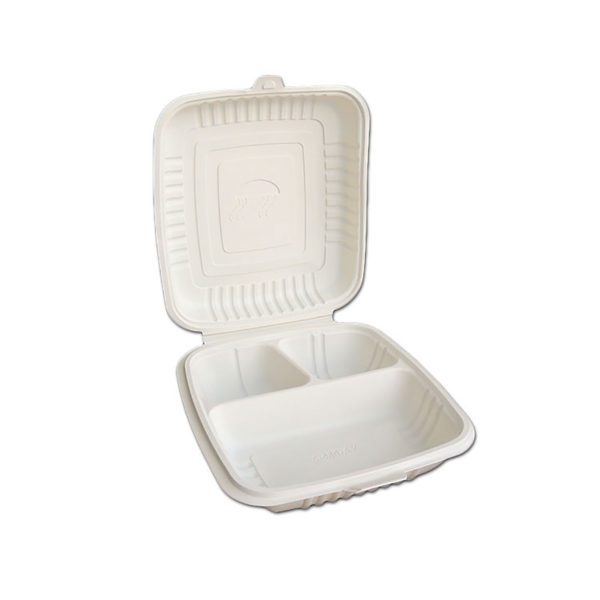 Clamshell Box 3-Compartment / Clamshell packaging