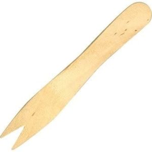 Wooden Food Containers and Cutleries - Wooden Chip Fork (Birch) 85mm