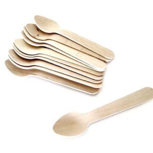 Wooden Food Containers and Cutleries - Wooden Ice Cream Spoon (Birch) 95mm