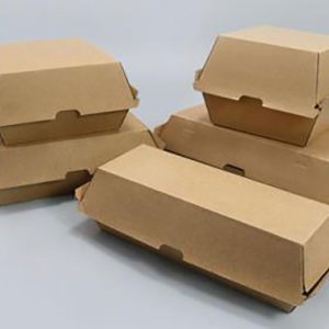 Disposable Paper Food Containers / Kraft Food Box - Large Snack Box