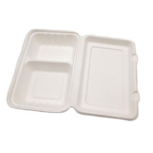 2-Compartment Clamshell Boxes / disposable / food containers