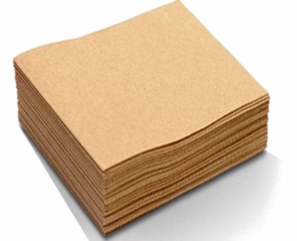 Disposable Paper Napkins Brown / Recycled Paper Napkin / Paper Food Bags