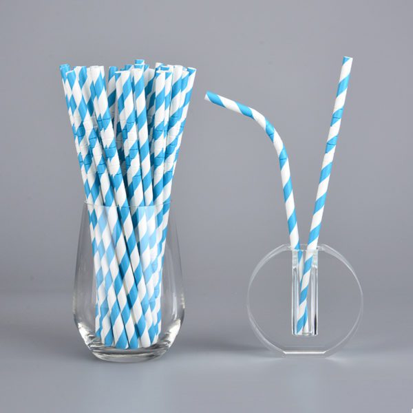 Flexible Paper Straws White